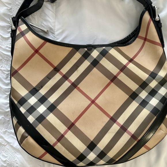 Authentic Burberry Super nova check large hobo bag - Picture 3 of 3